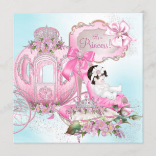 Früher einmal Princess Baby Dusche Einladung