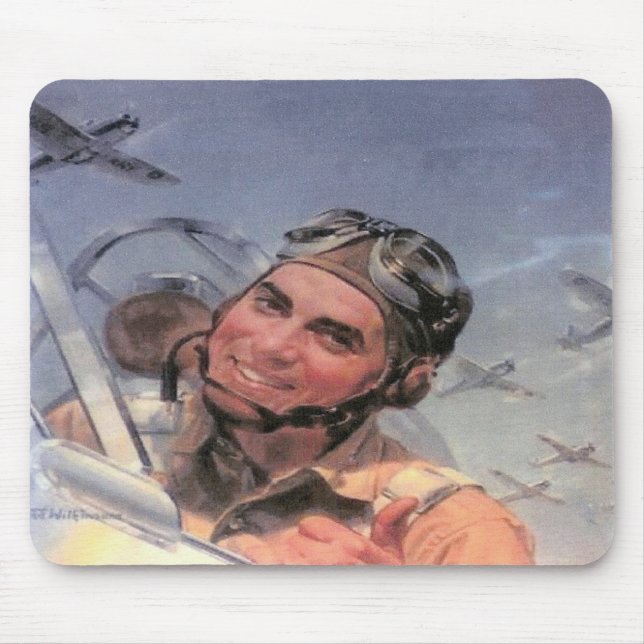 Früher Flieger Mousepad (Vorne)