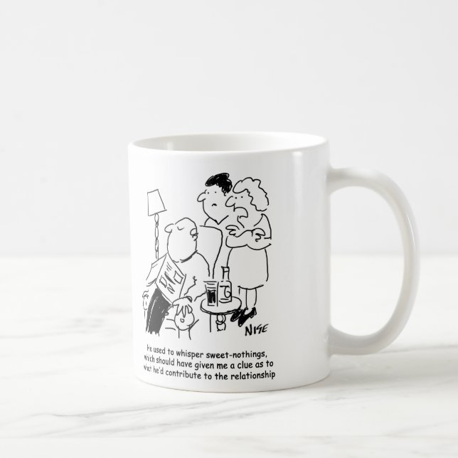 Früher flüsterte er "süße Nylons" Kaffeetasse (Rechts)
