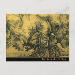 Früher Frühling & Guo Xi - Chinesische Kunst/kaise Postkarte