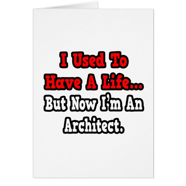 Früher hatte ich ein Leben...Architekt (Vorne)