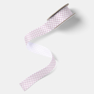 Früher Herbst-Retro-Gingham   Warmes Lila Satinband