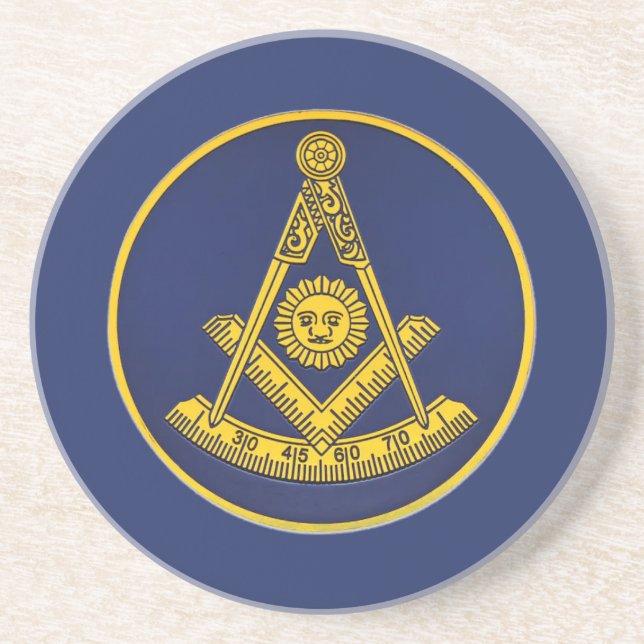 Früher Master Freemason Square und Compass Masonic Getränkeuntersetzer (Vorne)
