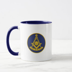 Früher Master Freemason Square und Compass Masonic Tasse