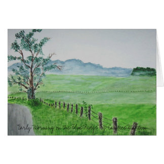 "Früher Morgen auf dem blauen Ridge"