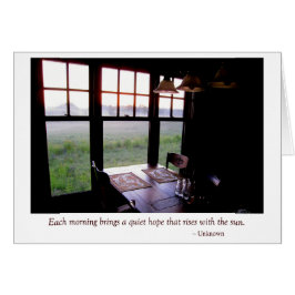 Früher Morgen-Land-Küchen-Frühstückstisch