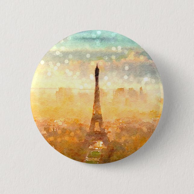 Früher Paris-Morgen Button (Vorderseite)
