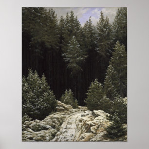 Früher Schnee, c.1828 Poster