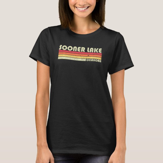 Früher See Oklahoma Funny Fishing Camping Summer T-Shirt (Vorderseite)
