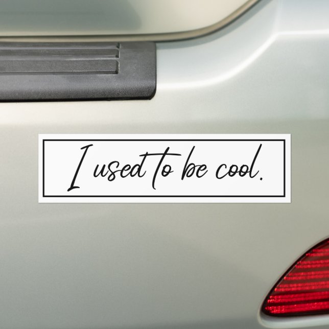 Früher war ich cool autoaufkleber (Auf Auto)