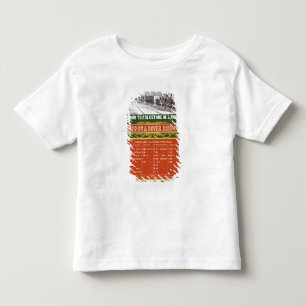 Früher Zeitplan für das London zu Dover-Eisenbah Kleinkind T-shirt