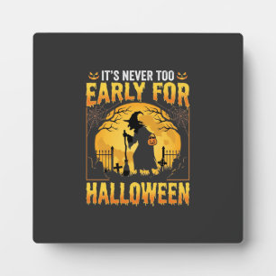 Frühes Halloween-Hexen-Friedhof-Vintage-Design Fotoplatte