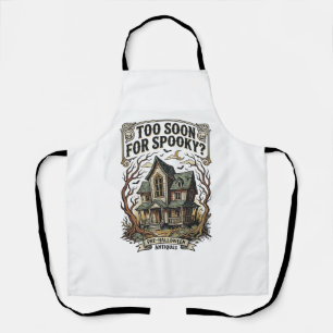 Frühes Halloween-Shirt Vintage Spukhaus-Design Schürze