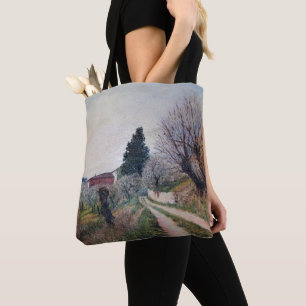 FRÜHESTER FRÜHLING IN TOSKANA-LANDSCHAFT TASCHE