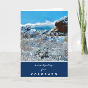 Frühherzliche Grüße aus Colorado Feiertagskarte