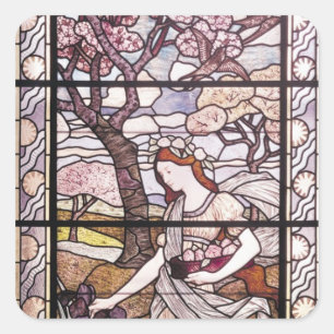 Frühjahr 1894 quadratischer aufkleber