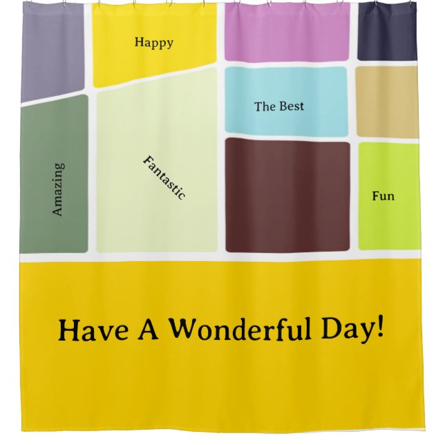 Frühjahr 2025 Sommer Duschvorhang (Vorderseite)