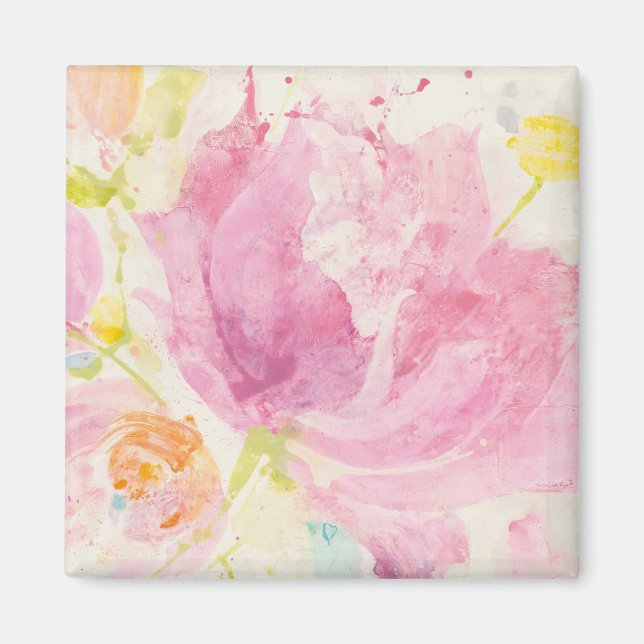 Frühjahr Abstrakt Florals Magnet (Vorne)