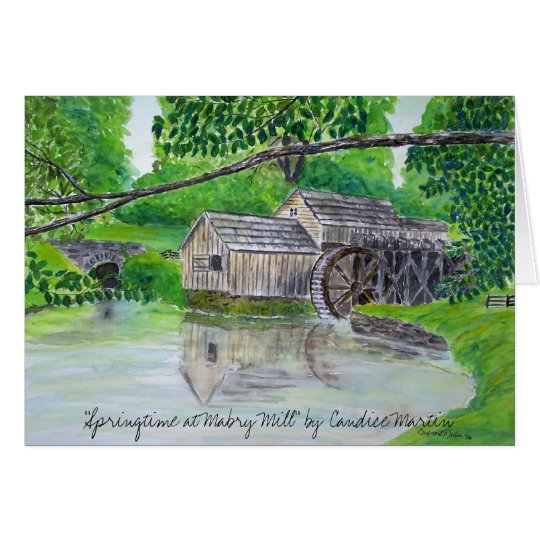 "Frühjahr an Mabry Mühle" Karte