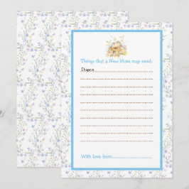 Frühjahr Birds Baby ShowerAdvice List Einladung