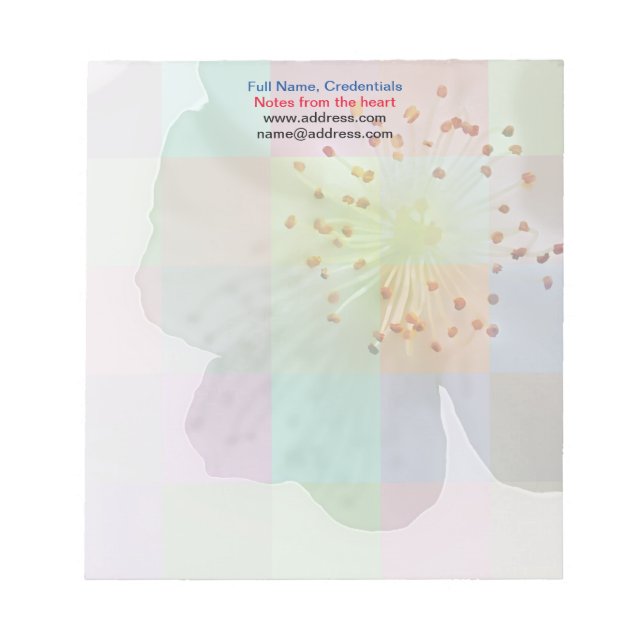 Frühjahr Blossom Fine Art Colorful Geometrie Notizblock (Vorderseite)