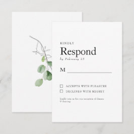 Frühjahr Botanische Weiße Hochzeit RSVP