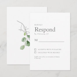 Frühjahr Botanische Weiße Hochzeit RSVP