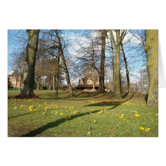 Frühjahr, Bournville grüne Gruß-Karte Karte