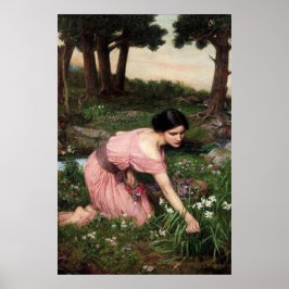 Frühjahr breitet sich eine grüne Phase der Blume a Poster