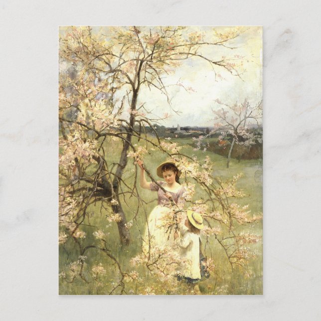 Frühjahr, c.1880 postkarte (Vorderseite)