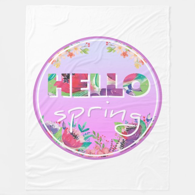 Frühjahr Fleecedecke (Vorderseite)