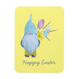 Frühjahr Gnome Happy Oaster Magnet