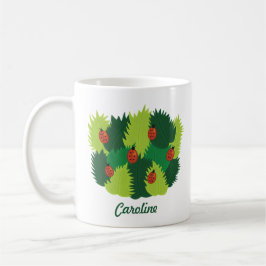 Frühjahr - Grüne Blätter und Ladybugs Kaffeetasse