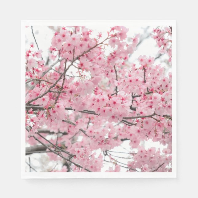 Frühjahr Hanami Festival, Kirschblüten Serviette (Vorderseite)