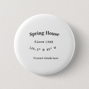 Frühjahr Haus usw. Datum Jahr benutzerdefinierte K Button