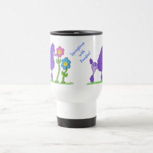 Frühjahr mit der Pudel-Tasse Reisebecher
