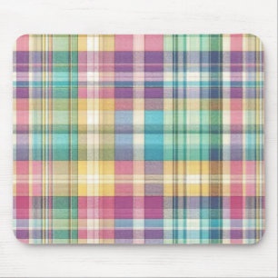 Frühjahr/Osterpaste kariert/Tartan Mousepad