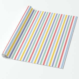 Frühjahr-Regenbogen Streifen Muster Geschenkwrake Geschenkpapier