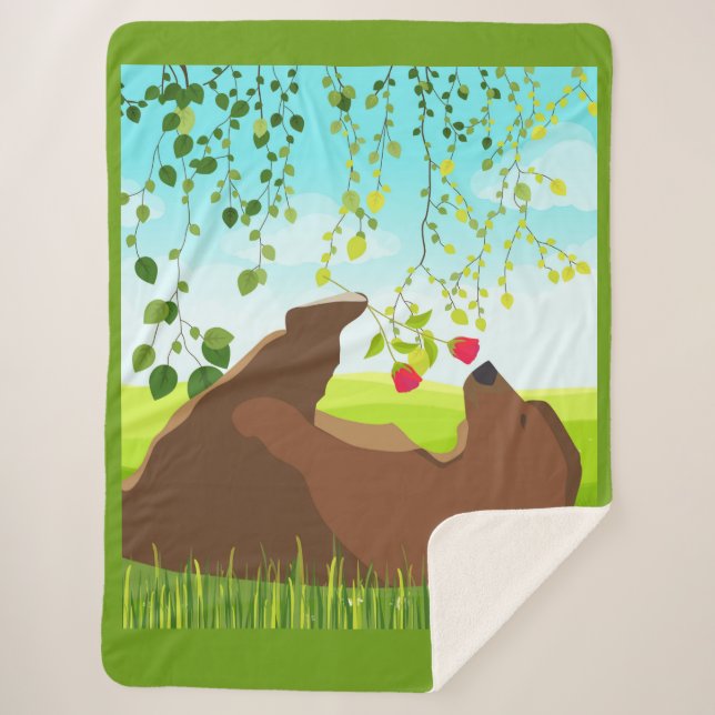 Frühjahr Sherpadecke (Vorderseite)