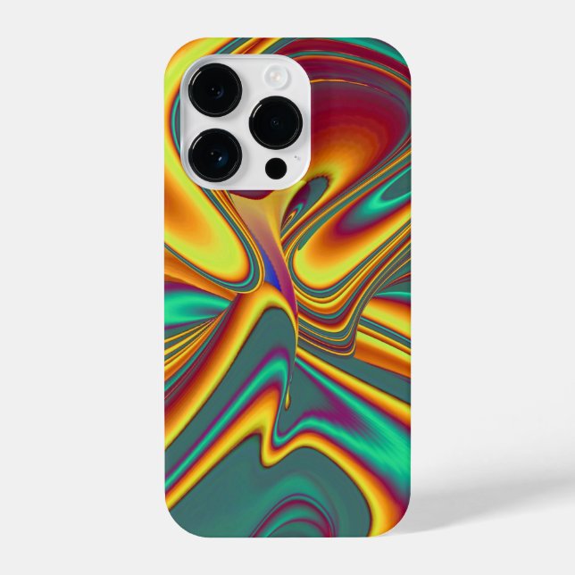 Frühjahr Sommer Blume Magie iPhone 14 Pro Hülle (Rückseite)