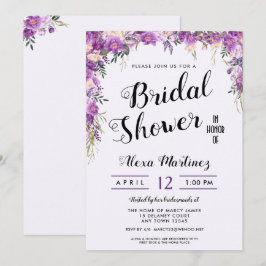 Frühjahr Sommer Blumen Top Bridal Dusche Einladung
