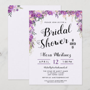 Frühjahr Sommer Blumen Top Bridal Dusche Einladung