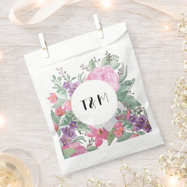 Frühjahr Sommer Floral Boho Garden Geschenktütchen (Ausgeschnitten)
