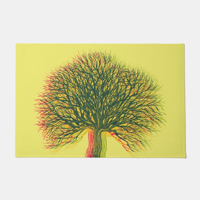 Frühjahr Sommer Herbst Winterbaum #2 Fußmatte (Vorderseite)