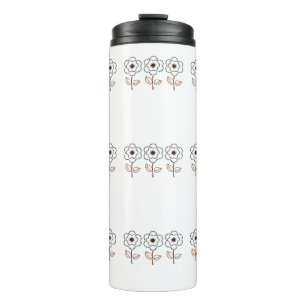 Frühjahr Sommer Minimalistische Blume Thermosbecher