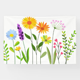 Frühjahr Sommerwilde Blume Banner