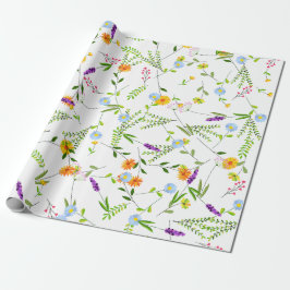 Frühjahr Sommerwilde Blume Geschenkpapier