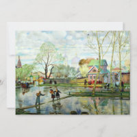 Frühjahr von Boris Kustodiev TEMPLATE