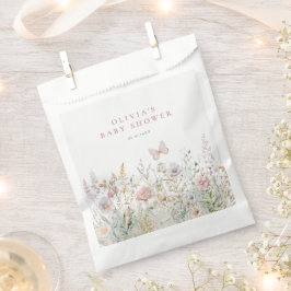 Frühjahr Wildblume Field Butterfly Babydusche Geschenktütchen