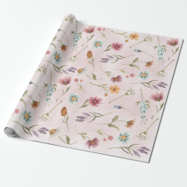 Frühjahr-Wildblume Geschenkpapier Wrap Wrapping Pa